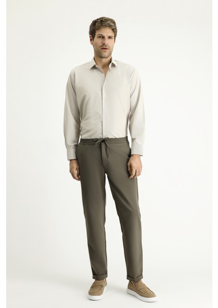 Uzun Kol Klasik Çizgili Pamuklu Kolay Ütülenebilir Gömlek fiyatları