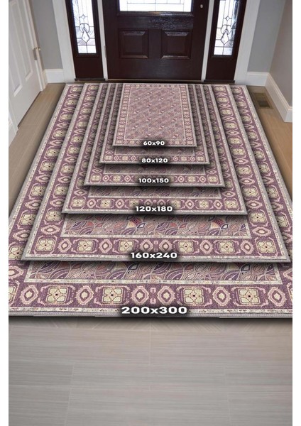 Yıkanabilir Dokuma Pamuk Tabanlı Kaymaz Tabanlı Salon Halısı, Mor Renkli Oturma Odası Halısı fırsatları