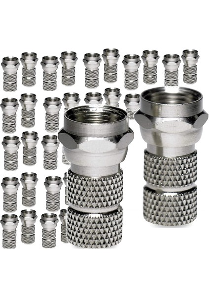 F Konnektör - Uydu ve Anten Kablo Bağlantı Aparatı - 100 Adet modelleri