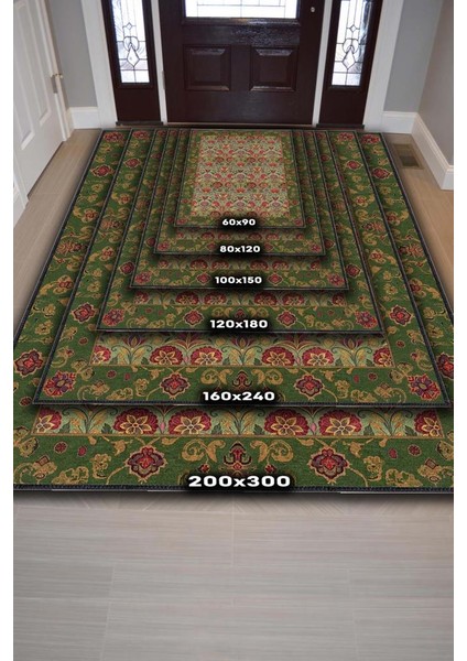 Osmanli Lale Bahçesi Desenli Maksimalist Oda Dekoru Halısı, Çiçekli Halı, Çok Renkli Geleneksel Halı fırsatları