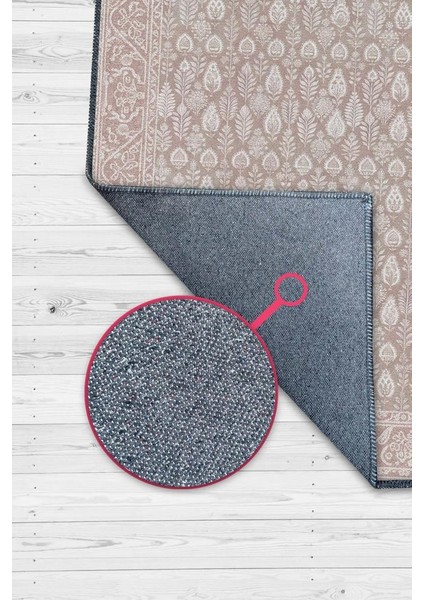 Yıkanabilir Dokuma Pamuk Tabanlı Kaymaz Tabanlı Salon Halısı, Krem Renkli Ince Detaylı Yıkanabilir Oturma Odası Halısı fiyatları