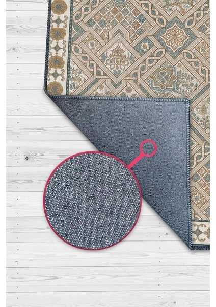 Vintage Bej Halı, Antik Deseneli Oturma Odası Halısı, Yıkanabilir Dijital Baskılı Halı fiyatları