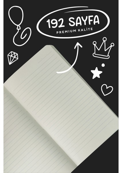 Sert Kapak Mıknatıslı Cep Defteri 9,6X16,6 cm 192 Sayfa. 80 Gr. Çizgili fiyatları