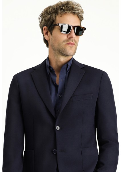 Super Slim Fit Ekstra Dar Kesim Beli Lastikli İpli Takım Elbise