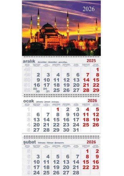 2026 Gemici Duvar Takvimi fiyatları