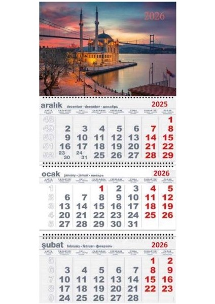 2026 Gemici Duvar Takvimi fırsatları