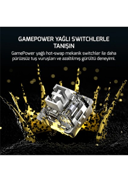Gasket Elite x Rgb Wireless/bluetooth/kablolu Mekanik Hot-Swap Yağlı Switch Klavye indirimleri