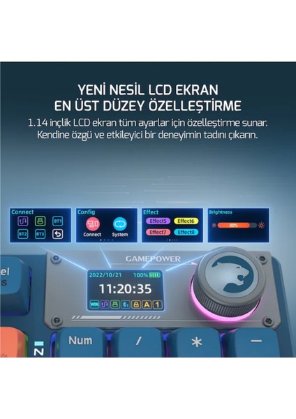 Gasket Elite x Rgb Wireless/bluetooth/kablolu Mekanik Hot-Swap Yağlı Switch Klavye