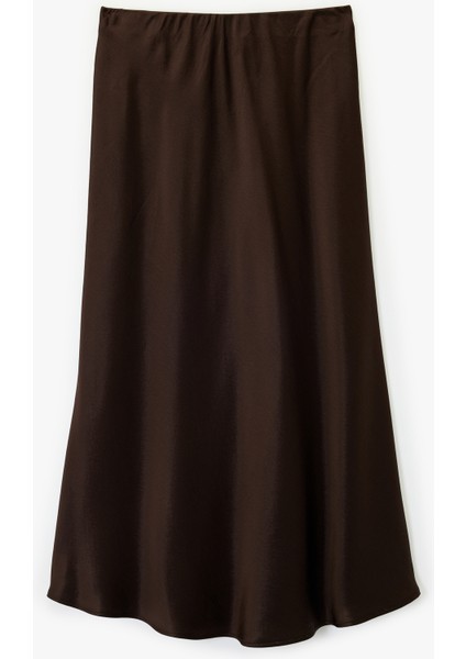 x Melis Ağazat - Slim Fit Balık Kesim Midi Boy Saten Etek modelleri