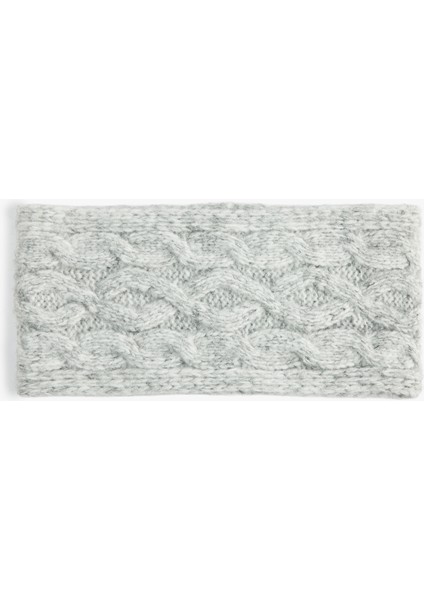 Örgü Detaylı Triko Saç Bandı