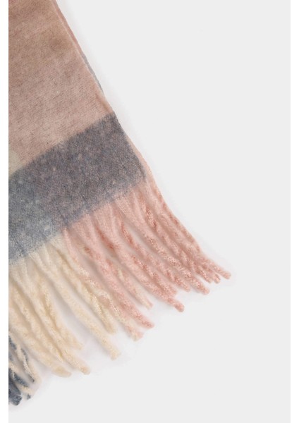 F3432AXPN1 Pembe Kadın Kareli Atkı modelleri