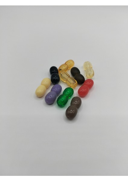 Kehribar ve Takılar Için Karışık Renklerde 10 Adet Vidalı Klips