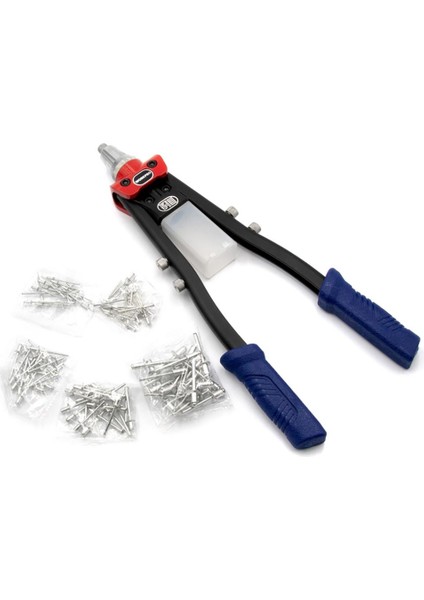 WP225001 5 In 1 400MM Kollu Profesyonel Perçin Tabancası + 100 Adet Perçin modelleri