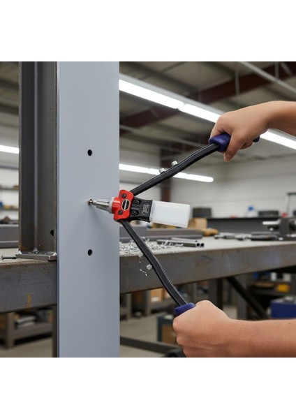 WP225001 5 In 1 400MM Kollu Profesyonel Perçin Tabancası + 100 Adet Perçin fırsatları