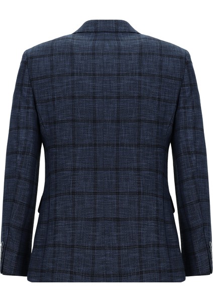 Slim Fit Dar Kesim Ekose Ceket fiyatları