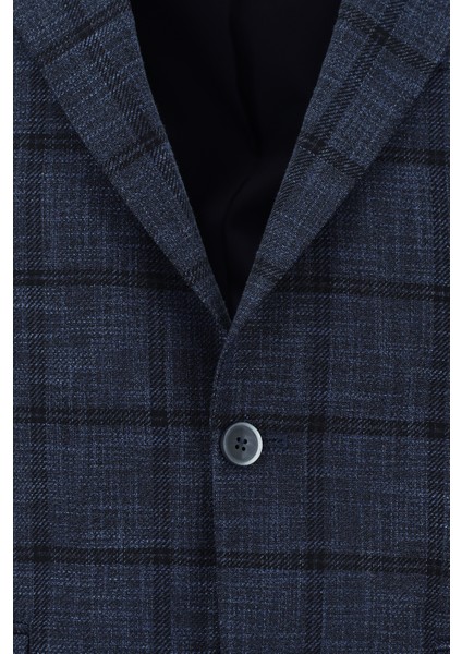 Slim Fit Dar Kesim Ekose Ceket modelleri