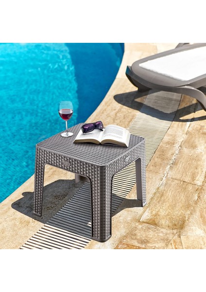 Holiday Rattan 2'li Şezlong Sehpası