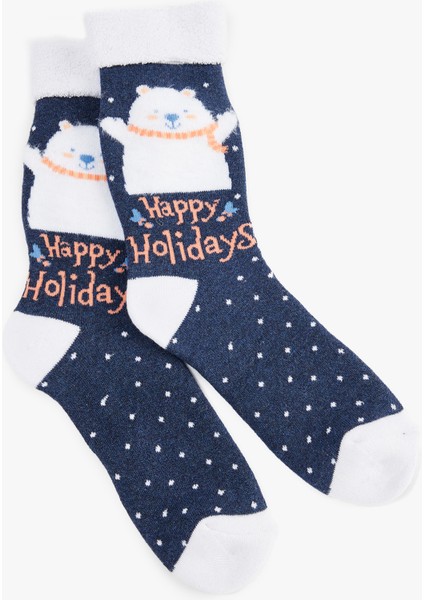 Havlu Soket Yılbaşı Çorabı