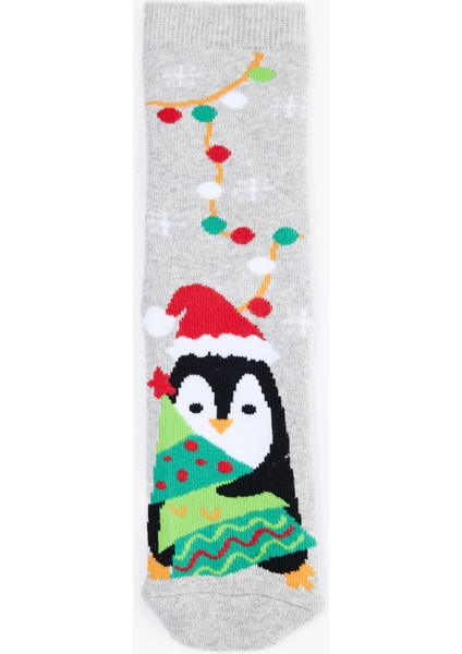 Penguen Desenli Yılbaşı Çorabı fiyatları