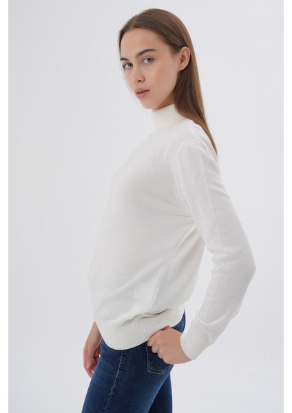 Kadın %100 Organik Pamuk Kısa Balıkçı Yaka Triko Kazak Örme Bluz K-6103 fiyatları