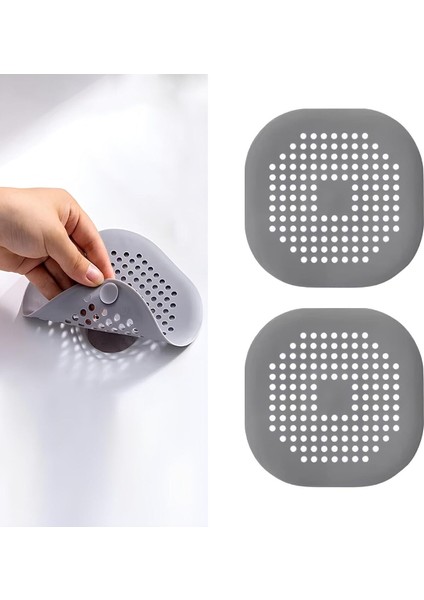 Çiftli Renkli Silikon Gider Filtresi, Tıkanıklık Önleyici ve Su Akışını Düzenleyici