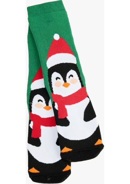 Pamuklu Soket Kalın Yılbaşı Çorabı