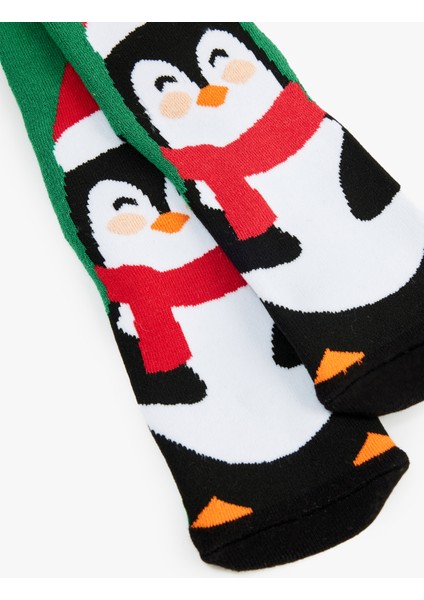 Pamuklu Soket Kalın Yılbaşı Çorabı modelleri