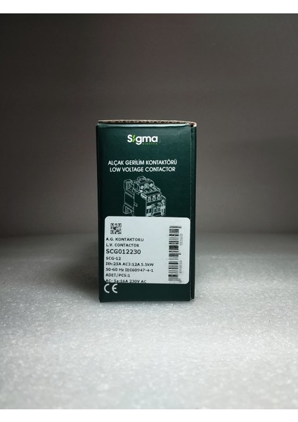 SCG012230 Scg 12 5,5 Kw 12A 230V A.g. Kontaktör