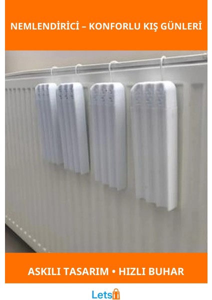 Kalorifer Üstü Su Buharlaştırıcı Nemlendirici Pratik Plastik Aparat