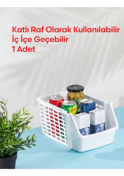 Istiflenebilir Banyo Mutfak Dolap Düzenleyici Raf - Evye Altı Düzenleyici Organizer