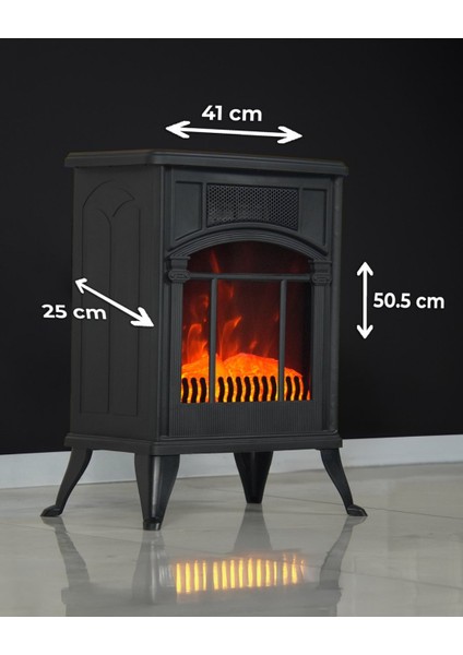 Castelle 1900W Ayaklı Elektrikli Şömine fırsatları