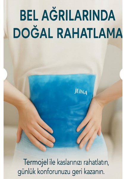 2 Adet Soğuk Sıcak Jel Tekrar Kullanılabilir Soğutucu Isıtıcı Kompres Termojel 26X35 cm