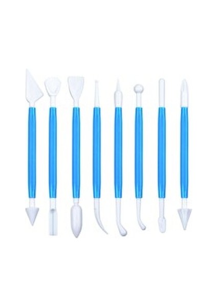 Plastik Modelaj Seti 8'li (18402) Renkli Plastik Aletler ile Sanatsal Çalışmalar İçin fiyatları