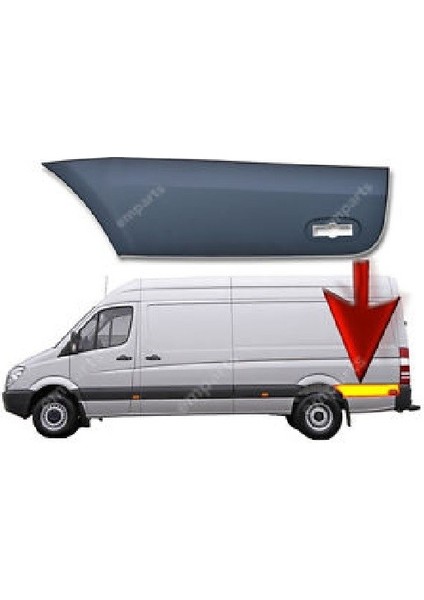 Sol Arka Çamurluk Kaplama Crafter / Sprinter 2006-