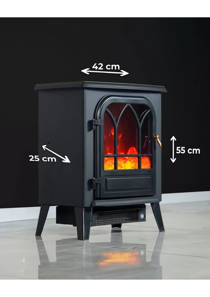 Stove Lidya 1950W Dekoratif Ayaklı Şömine indirimleri