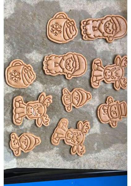 7'li Kurabiye Kalıbı - Kış Seti Kurabiye Kalıbı Seti fırsatları