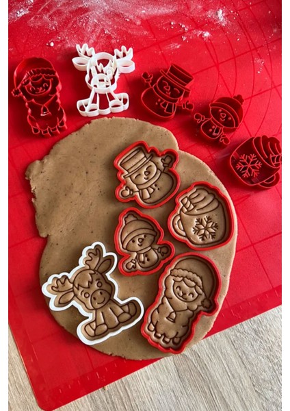 7'li Kurabiye Kalıbı - Kış Seti Kurabiye Kalıbı Seti indirimleri