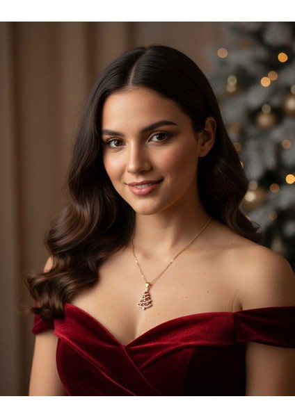 • 316L Çelik Zirkon Taşlı Gösterişli Kararma Yapmayan Suya Dayanıklı Gold Çelik Şık Kolye