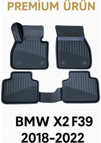 Bmw X2 F39 2018-2022 Uyumlu 3D Oto Paspas Premium