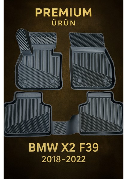 Bmw X2 F39 2018-2022 Uyumlu 3D Oto Paspas Premium modelleri