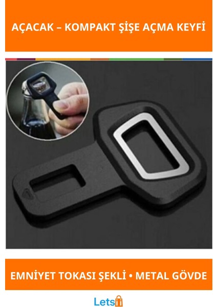 Kemer Tokası Tasarımlı Pratik Açacak 2 Adet