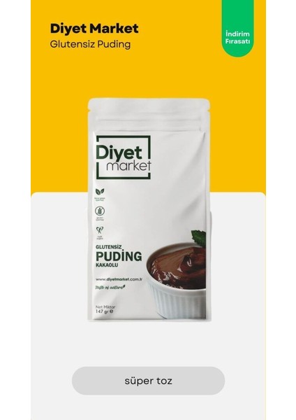 Glutensiz Puding (Kakaolu)