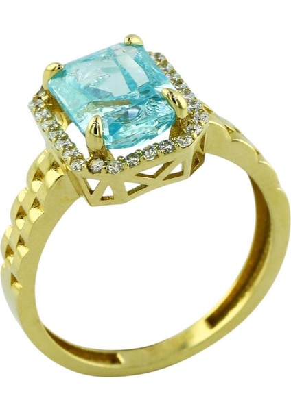 14 Ayar Altın Renkli Yüzük - 0199719