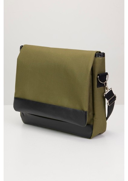 Unisex Ayarlanabilir Çapraz Askılı Haki Postacı Omuz Çantası