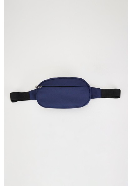 Unisex 2 Bölmeli Lacivert Omuz ve Bel Çantası