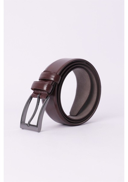 Erkek 3,5 Cm Klasik Taba Renk Kemer