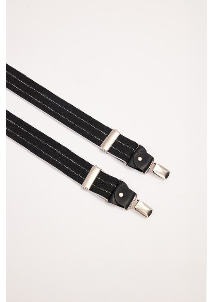 Erkek Siyah Pantolon Askısı