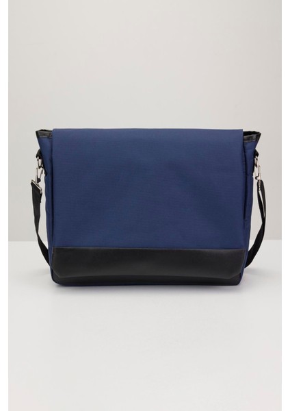 Unisex Ayarlanabilir Çapraz Askılı Lacivert Postacı Omuz Çantası