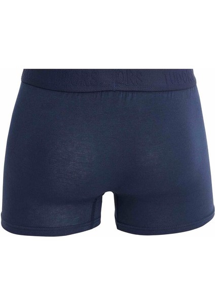 Erkek 3'lü Pamuk Likralı Esnek Kumaş Boxer