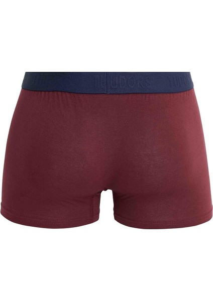 Erkek 3'lü Pamuk Likralı Esnek Kumaş Boxer